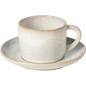 Skodelica za čaj s podstavkom Costa Nova Brisa 230 ml, slano bela