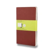Moleskine Beležnice 3 kosi rdeče L, čiste