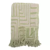 Zelena odeja iz mešanice bombaža 130x155 cm Velva – Bloomingville
