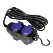 Orno Podaljševalni kabel za delavnico IP44, 4x2P+Z, IP44, guma, H05RR-F 3x1,5 mm2, 10 m
