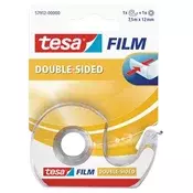 Ljepljiva traka, dvostrana, na rolicu, 12 mm x 7,5 m, TESA Tesafilm 57912-00000-02/-00000-01