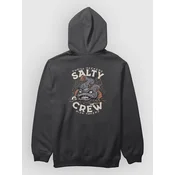 Salty Crew Catfish Monst moški pulover s kapuco black