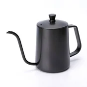 ČRNI zalivalni kotliček s pokrovom 600 ml