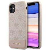 Guess Ovitek za iPhone 11 4G Stripe Collection roza