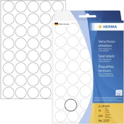 Herma Herma 2257 Etikete O 19 mm Folija Transparentna 640 KOS Trajno Zapiralne nalepke