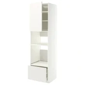 METOD/MAXIMERA Visoka omara za vgrad gspd aparate, bela/Veddinge bela, 60x60x220 cm