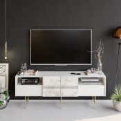 Hanah home TV Komoda Derin Bela