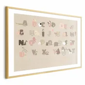 shumee Poster - Bež abeceda