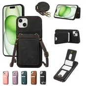 INF Etui za iPhone 12/12 Pro z režami za kartice in trakom proti izgubi, (22137257)