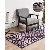 ARMONIA Tepih staza sa resama 80cm x 200cm Ornament roze