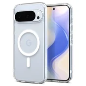 Ovitek Spigen Ultra Hybrid MagSafe prozoren bel - Google Pixel 10 Pro/Pixel 10 (ACS09702)