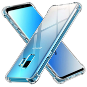 Silikonska futrola s ojacanim rubovima za Samsung Galaxy S9 - Prozirna KP30020