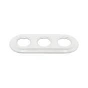 Bohemia-Design - Porcelanast retro trojni okvir bel