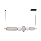 Zuma Line MD2596-5B-3BGT - LED luster na sajli SARR 27W/230V 3000-5700K zlatni + daljinski upravljac