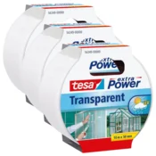 shumee TESA prozorni lepilni trak za popravilo steklene folije 10 m x 50 mm x 3