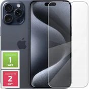 shumee Kaljeno steklo za Apple iPhone 15 Pro zaščitno steklo 2.5D, 9H
