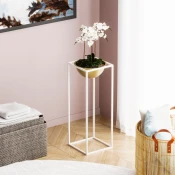 Aberto Design Dekorativna saksija GED-021-C, 60 cm, O 20 cm ,, Bela