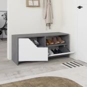 Hanah home Cipelarnik Sivo-Beli