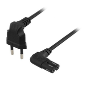Napojni kabl EU plug na C7 250V 0.75mm2 2.5A 0.3m NK-K0308