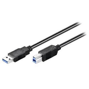 Goobay 93654 USB kabel USB 3.2 Gen 1 (3.1 Gen 1) 3 m USB A USB B Crno