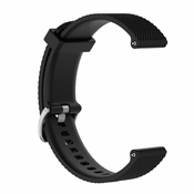 BStrap Samsung Galaxy Watch 3 45mm Silicone Bredon pašček, Black