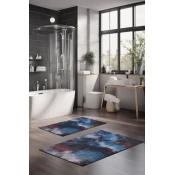 Lessentiel Maison Set prostirki za kupatilo CT-5051, 2 Komada, TamnoPlava