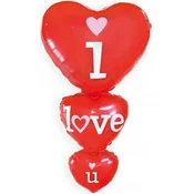 Mejix Folija balon I LOVE you srček Valentinovo 96x49cm