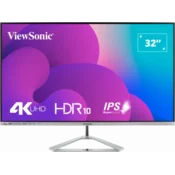 ViewSonic Monitor VX3276-4K-MHD, 32, 3840x2160, UHD, 4K, VAl 60Hzl 4msl 2x HDMIl DP, Mini DP, HDR10, Zvucnici