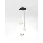ALAZ LED LUSTER 3X CRNA/ZLATNA 27W 3000K IP20 TRIAC DIMABILNA NL9124118