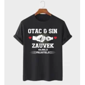 MAFIMI Muška majica Otac i sin najbolji prijatelji zauvek, Crna