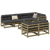 8-dijelni set vrtnih sofa od impregnirane borovine
