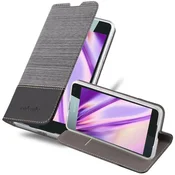 Cadorabo Cadorabo Case, združljiv z Nokia v sivi črni barvi - zaščitni pokrov z magnetnim zapiranjem, stoječo funkcijo in režo za kartico, (20571764)