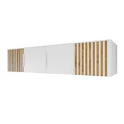 Ormaric Honolulu A158 (Bijela + Wotan hrast) Bijela, Wotan hrast, 45x196x58cm, Laminirani iveral