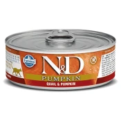 N&D Pumpkin Vlažna hrana za macke, Bundeva i Prepelica, 70 g