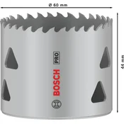 Žaga za izrezovanje lukenj PRO Multi Material, 60 mm, z navojem