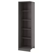 PAX Nadgrad.ugao.jedinica s 4 pol., tamnosiva, 53x58x201 cm