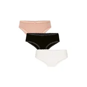 Hunkemöller Spodnje hlačke Georgia svetlo rjava / črna / bela