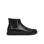 Gležnjarji Chelsea Calvin Klein Hybrid Clean Chelsea Wax Lth HM0HM02253 Črna