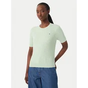 Tommy Hilfiger Pulover WW0WW41787 Svetlo zelena Regular Fit