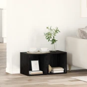 vidaXL TV omarica 2 pcs Črna 37 x 35 x 37 cm Konstruiran les