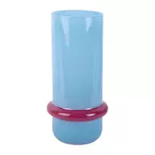 Svetlo modra steklena vaza (višina 28 cm) Animado Anillo – PT LIVING