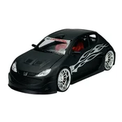 shumee WELLY PEUGEOT 206 TUNING ČRNI MAT 1:24 22486