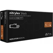 shumee Nitrilne rokavice 100 kosov/Črne/Velikost: 10 - XL/Nitrylex Črne