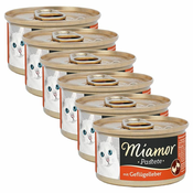 Miamor Pastete pašteta s perutninskimi jetri 6 x 85 g