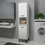 Hanah Home Višenamenski ormar Daminol, 35 x153.6 x35 cm, Beli