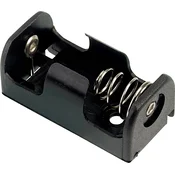 TRU COMPONENTS Držalo za baterije 1x 1/2 AA kontaktni pol TRU COMPONENTS BH-1/2AA-2P, (20635916)
