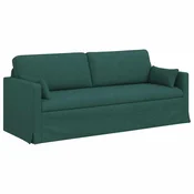 Vidaxl Kavč Temno zelena 198 x 78 x 80 cm blago