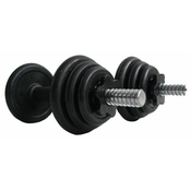 ACRAsport ACRA set jednorucnih bucica s podesivim opterecenjem 2 x 5 kg (10 kg) gumirani