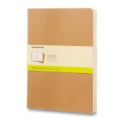Beležnice Moleskine Cahier XL, prozorne, 3 kosi, karton