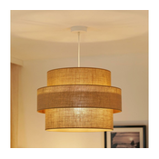 Brilagi - Luster na sajli SPACE YUTE 1xE27/15W/230V precnik 50 cm bež/bela